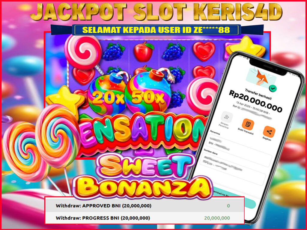 JACKPOT SLOT GACOR MAIN SWEET BONANZA 13 APRIL 2025