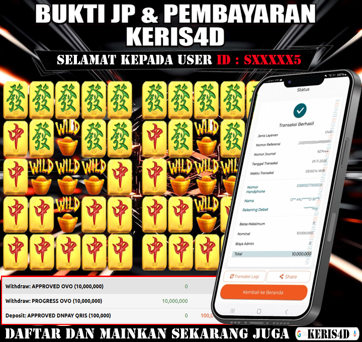 JACKPOT SLOT GACOR MAIN MAHJONG WAYS 1 NOVEMBER 2025